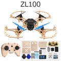 HOSHI ZL100 Wooden Aircraft DIY Drone Camera WiFi FPV Altitude Hold Headless Mode Training Educational RC Quadcopter Drone